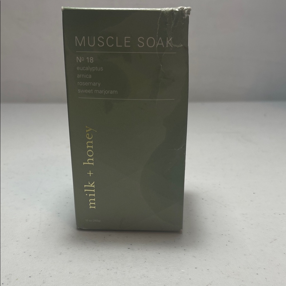 NEW! Milk + Honey Muscle Soak No.18 in eucalyptus blend